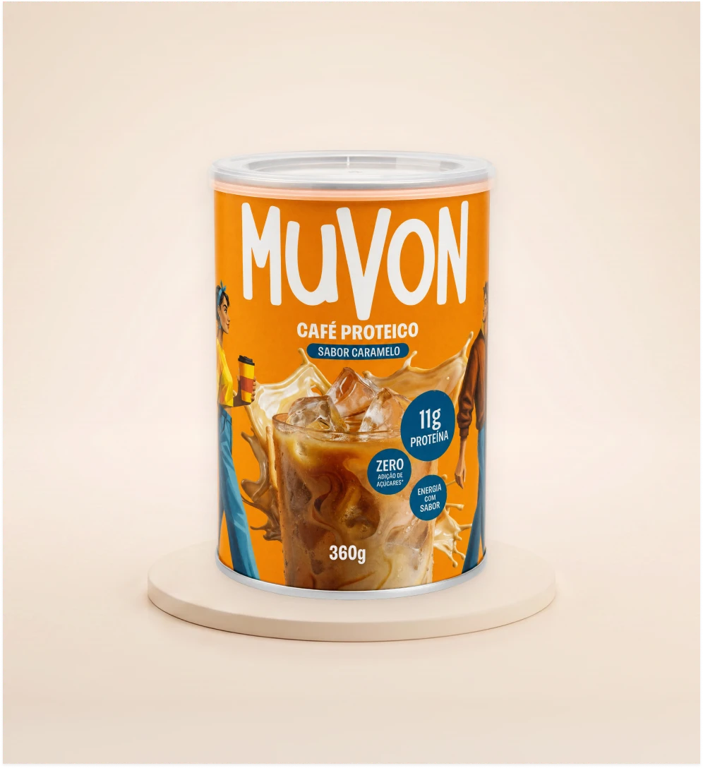 Café Proteico Gelado Caramelo